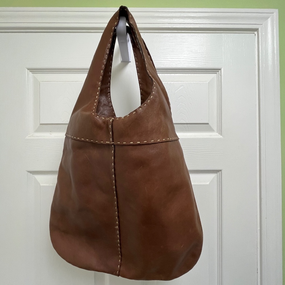 Adrienne Vittadini Brown Leather Handbag